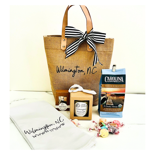Wilmington Tote with Coffee & Candle