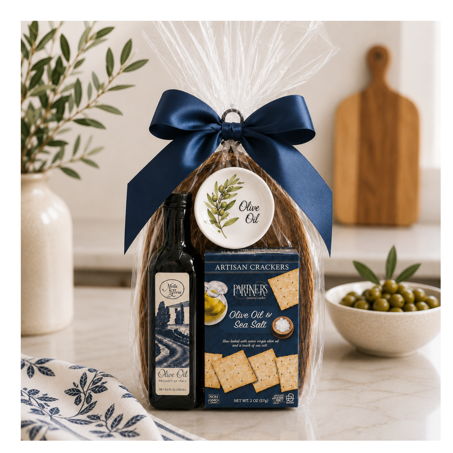Logo Gift- Olive Oil & Cutting Board