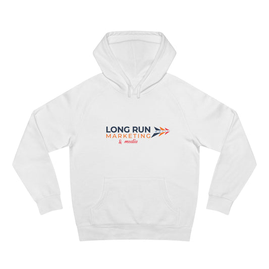 Long Run Marketing Hoodie — Branded Logo Pullover for Marketers