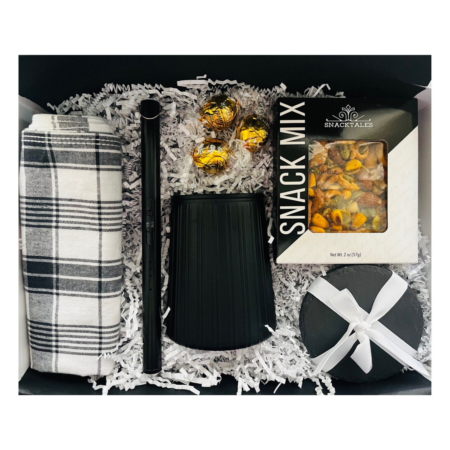 Home & Candle Gift - Black & White