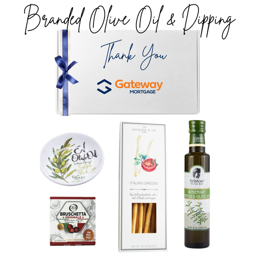 Branded Olive Oil & Dipping Gift Box