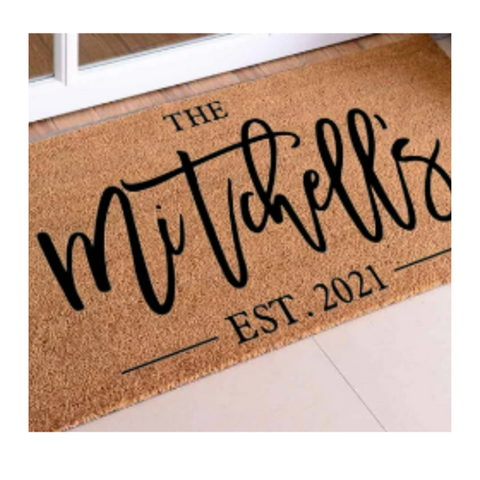 Door Mat Personalized