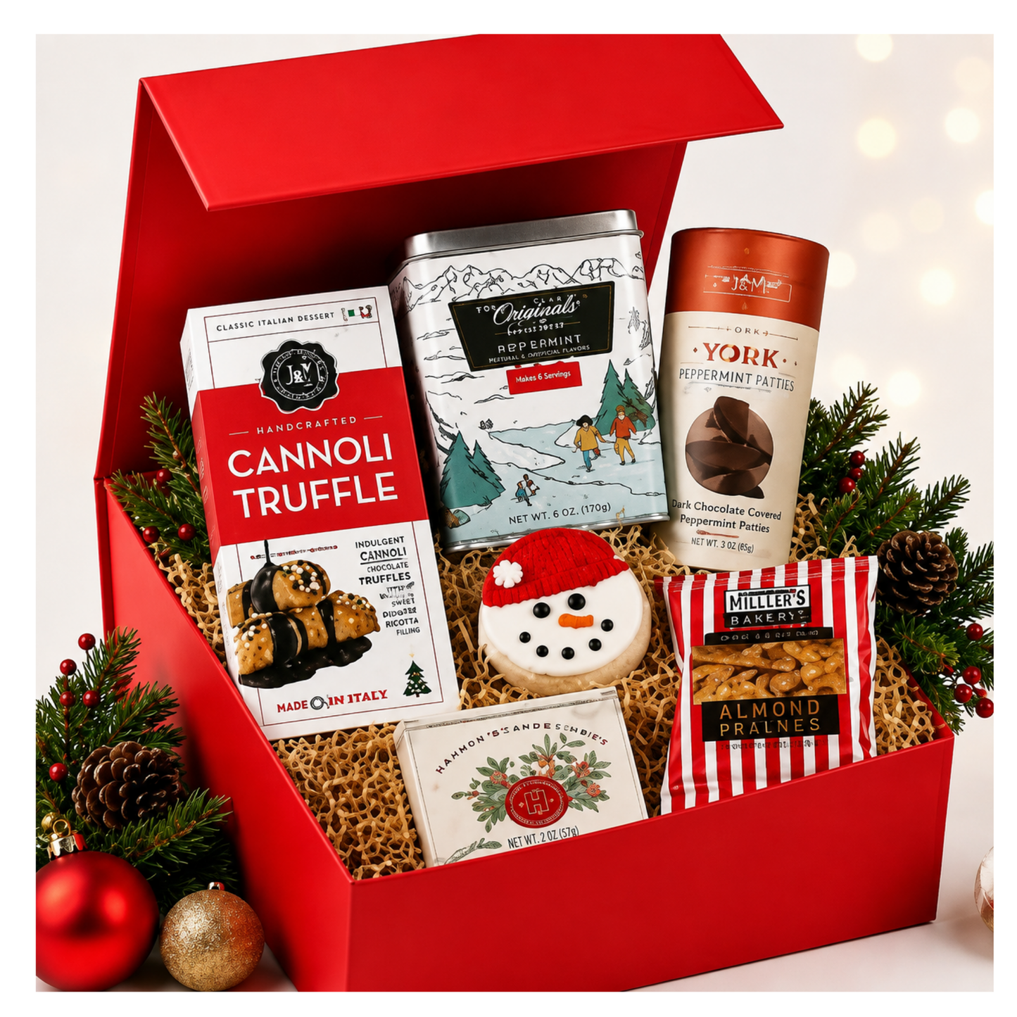 Festive Red Holiday Box