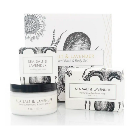 Sea Salt and Lavender Spa Gift Set