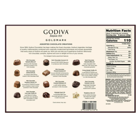 Godiva Spring Chocolates with Champagne