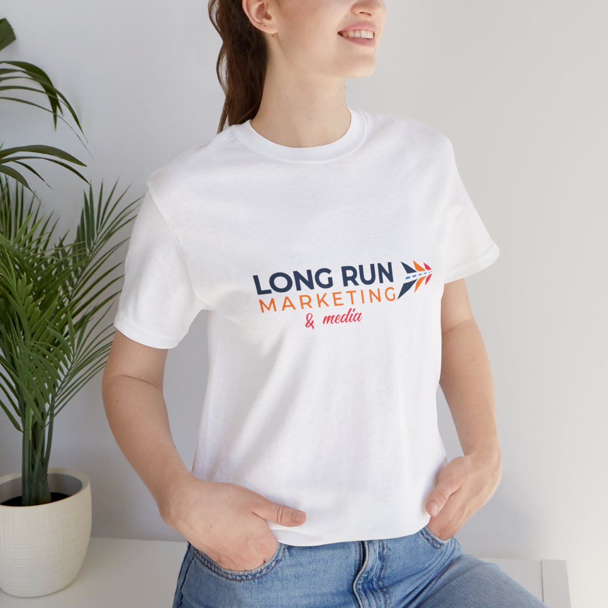 Long Run Marketing & Media Logo Tee