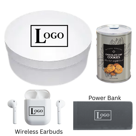 Logo Gift with Power Bank and Ear Buds