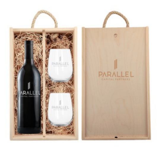 Logo Wine Box with Wine