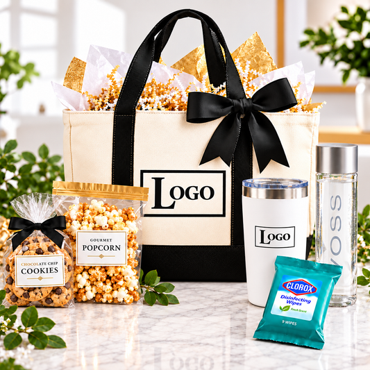 Logo Welcome Tote with Move in Supplies