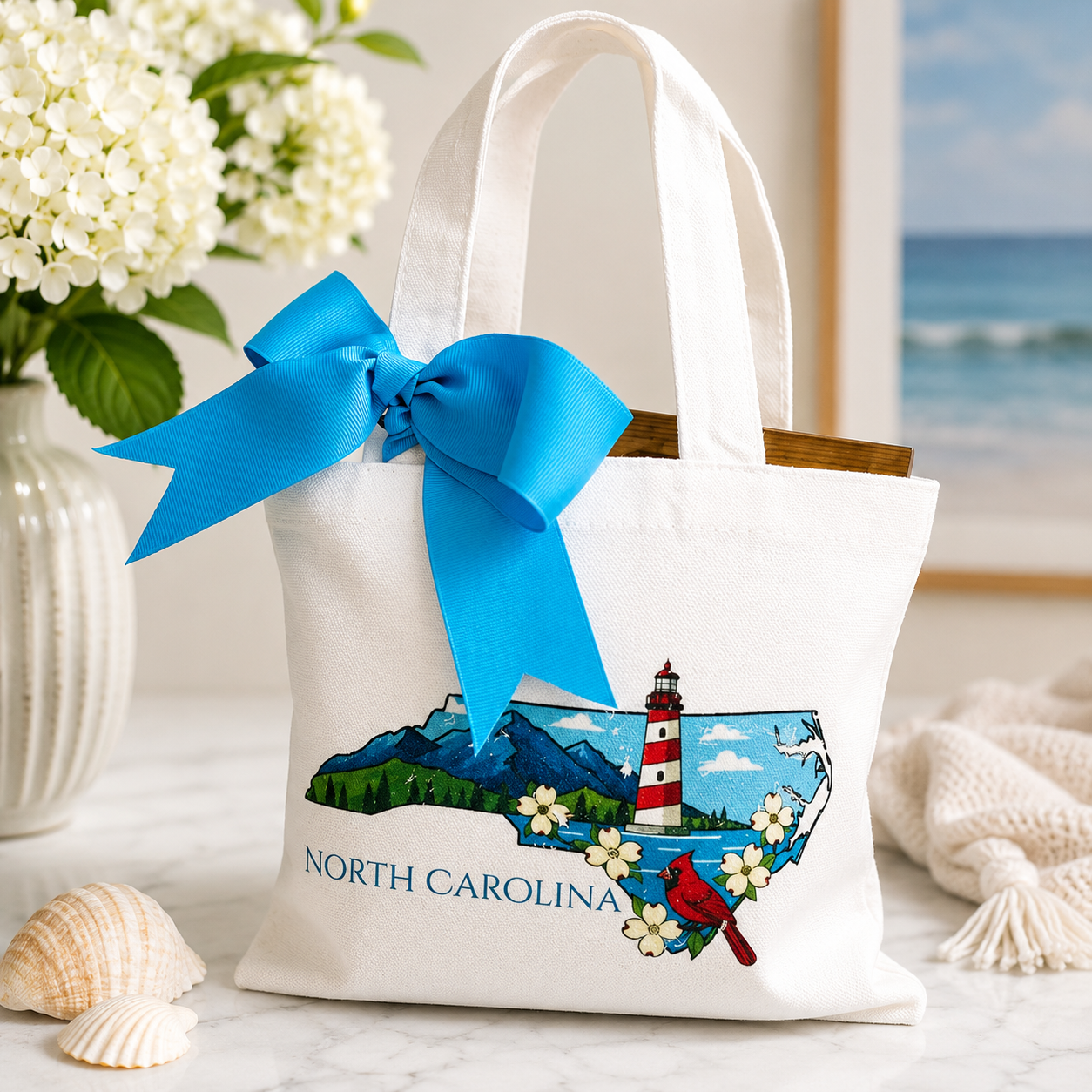 North Carolina Mini Tote f-Event/Wedding/Speaker/Guest Gifts