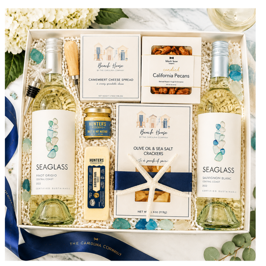 Large Sea Glass Wine Gift Box