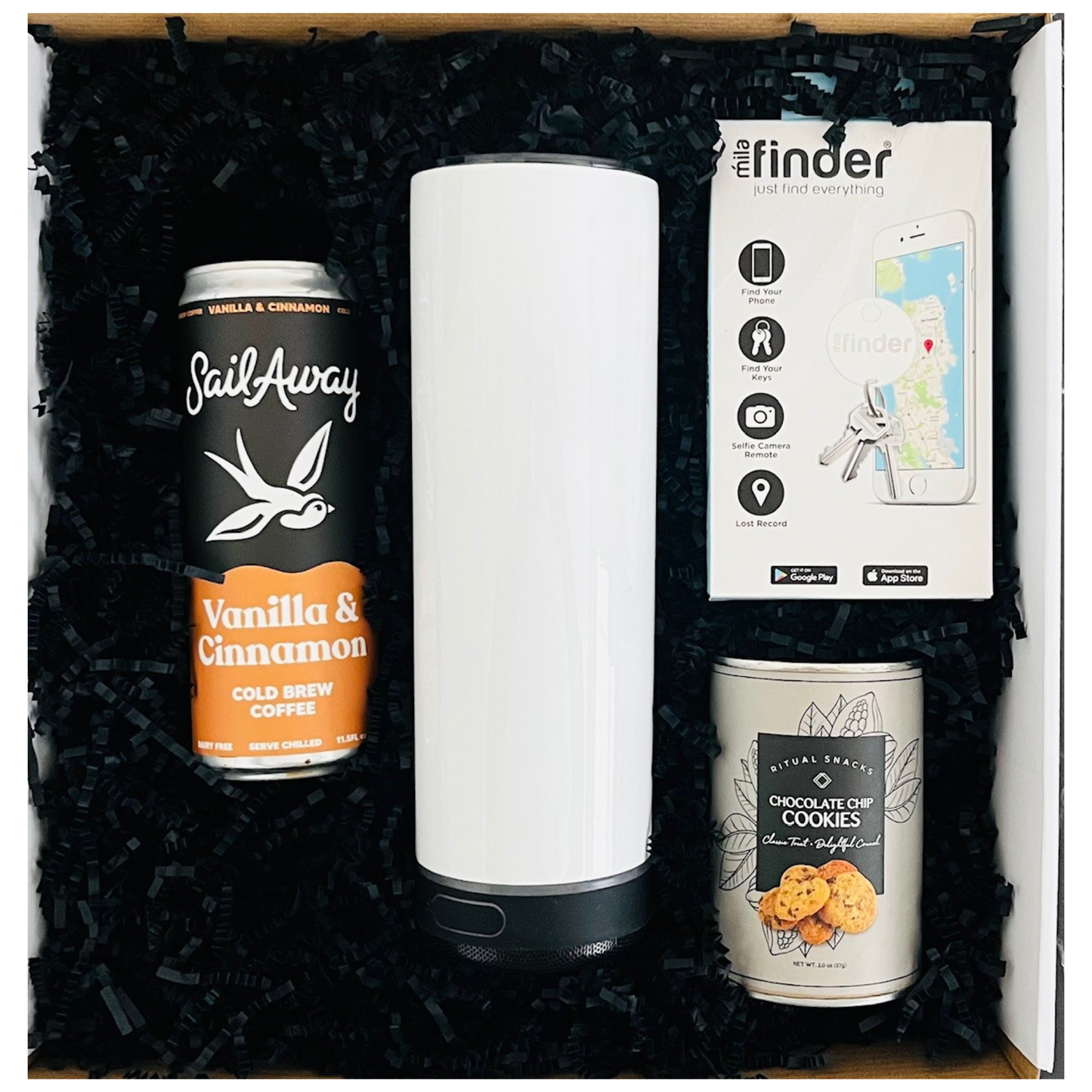 Logo Gift Box -Tumbler with Speaker, Key Finder & Goodies