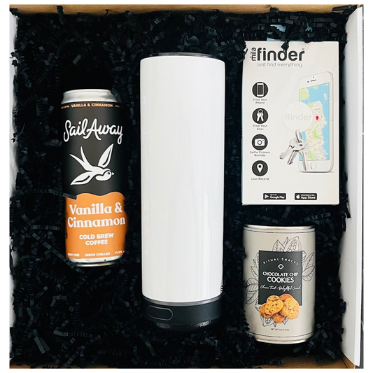 Logo Gift Box -Tumbler with Speaker, Key Finder & Goodies