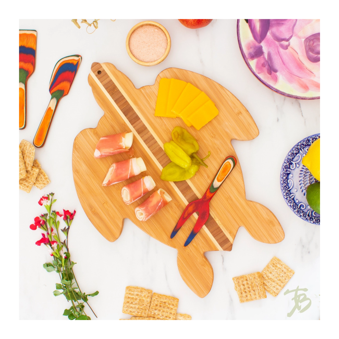 Turtle Shaped Cutting Board