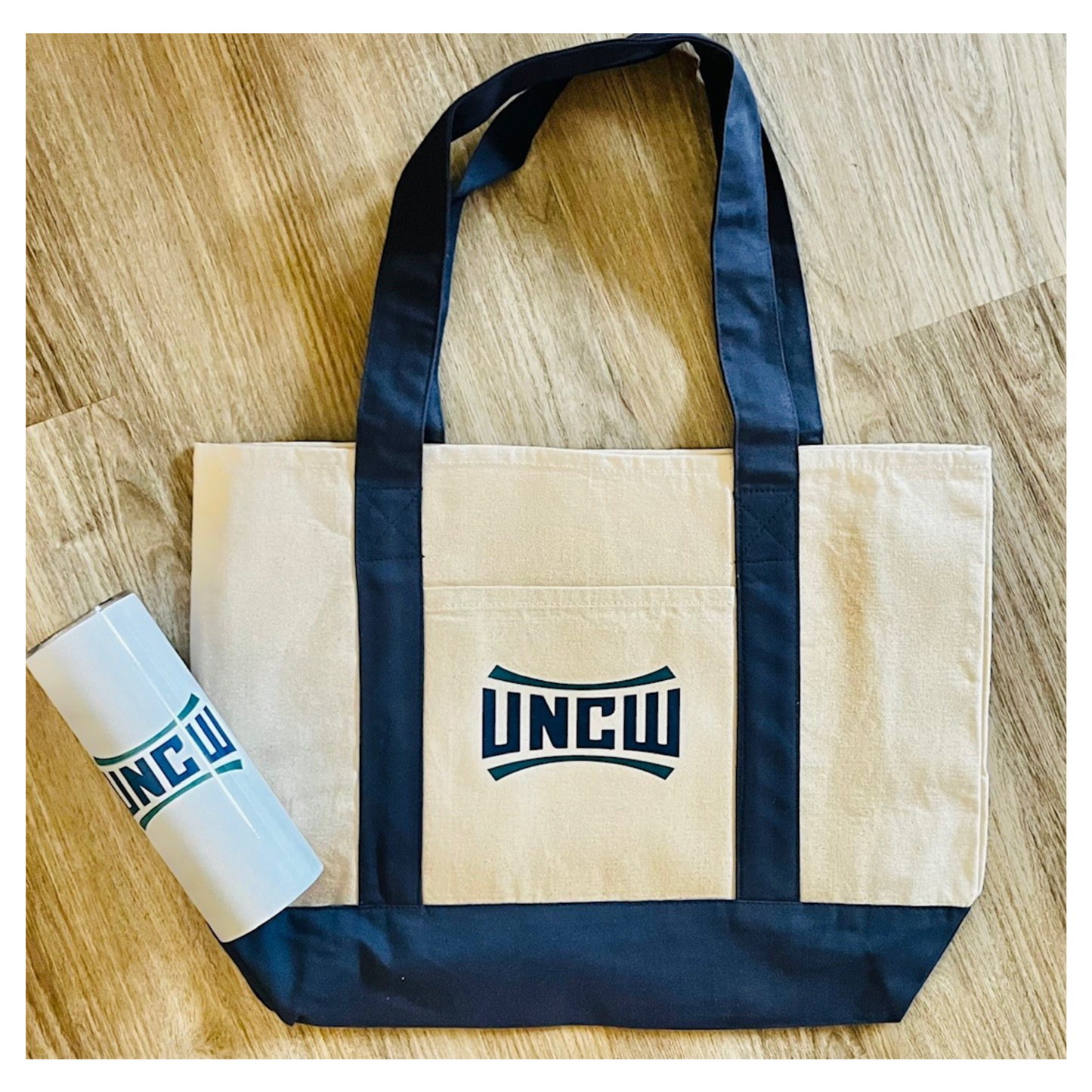 UNCW Canvas Tote & Tumbler
