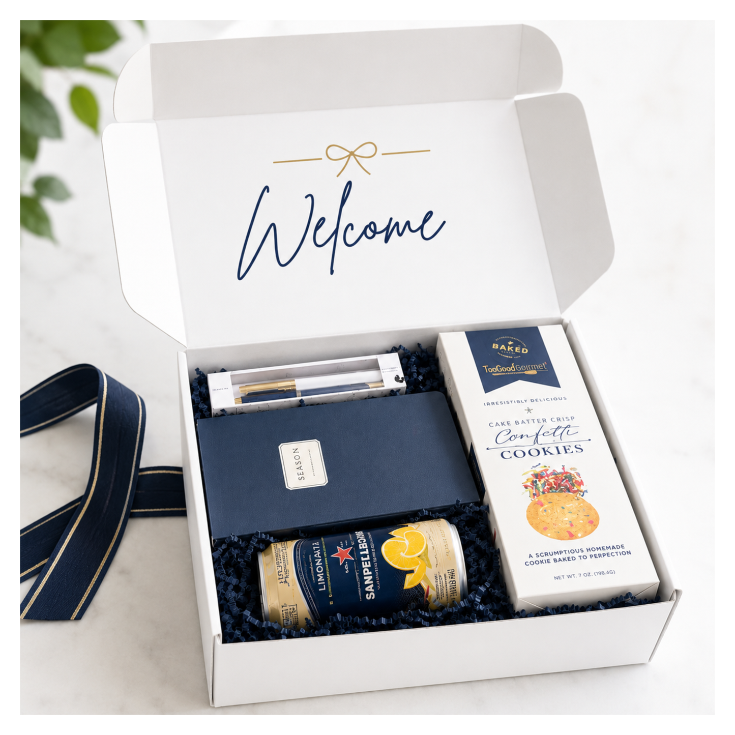 Welcome Box with Notebook and Snacks