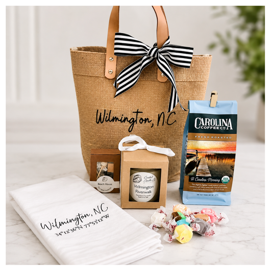 Wilmington Tote with Coffee & Candle